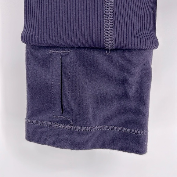 Lululemon Asymmetrical Zip Emerge Renewed Jacket Women’s Size 10 in Black Grape - Picture 9 of 14